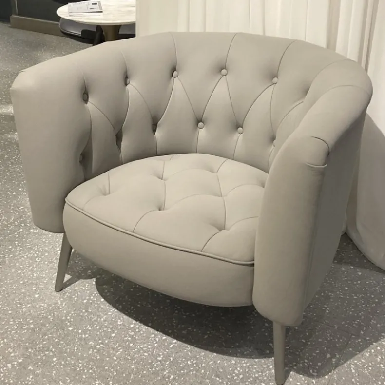 CLA-CLA Single Seater Sofa| Leather | Showroom Display