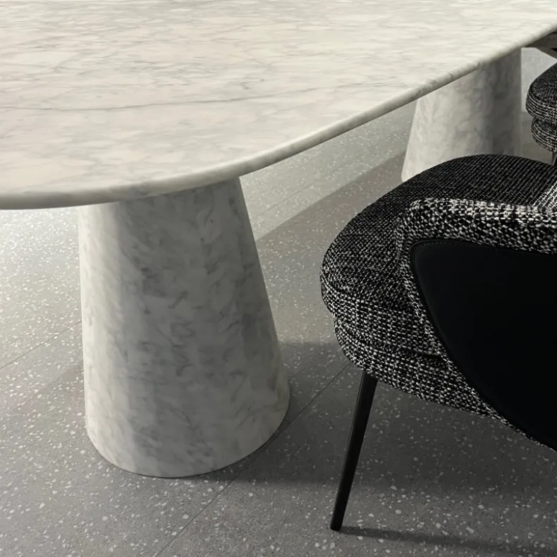 CON-CON Dining Table w/ Single Joined Base