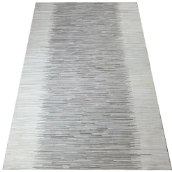 Grey Stripe Design Cowhide Rug (2 x 2.4m)
