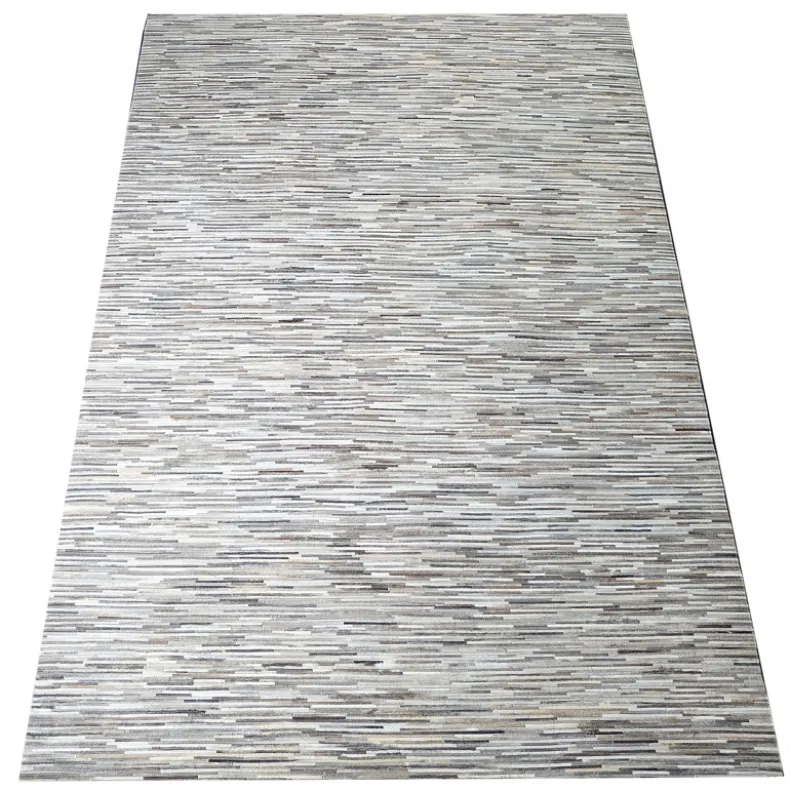Grey Stripe Design Cowhide Rug (2 x 2.4m)