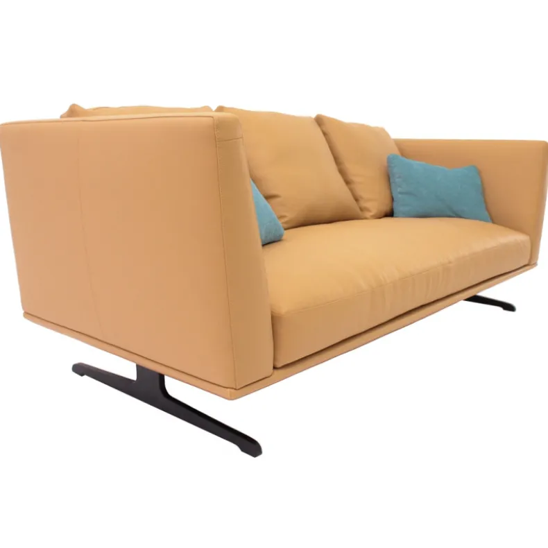 HIL-HIL Two Seater Corner Sofa | Leather