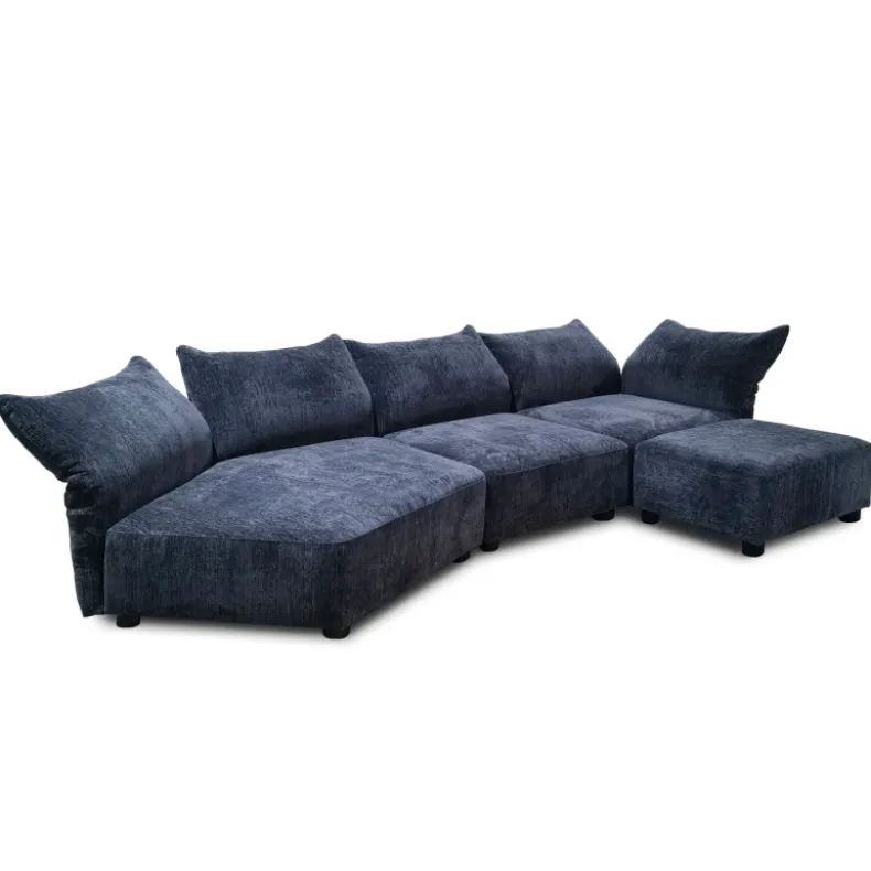 HUG-HUG Three Seater Corner Sofa With Ottoman