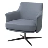 JU-JU Swivel Lounge Chair | Nubuck Leather