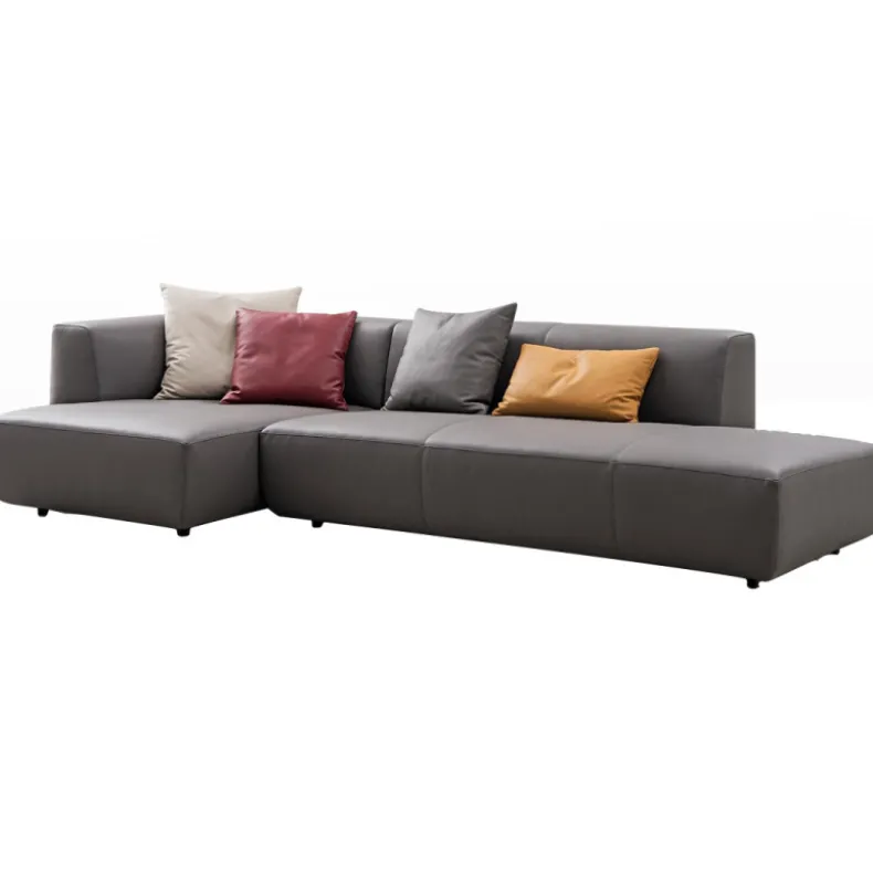 LIN-LIN Three Seater Corner Sofa | Leather
