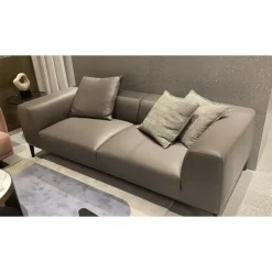 MIC-MIC Three Seater Sofa In Leather | Warehouse