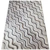 Mixed Brown Wave Design Cowhide Rug (2 x 3m)