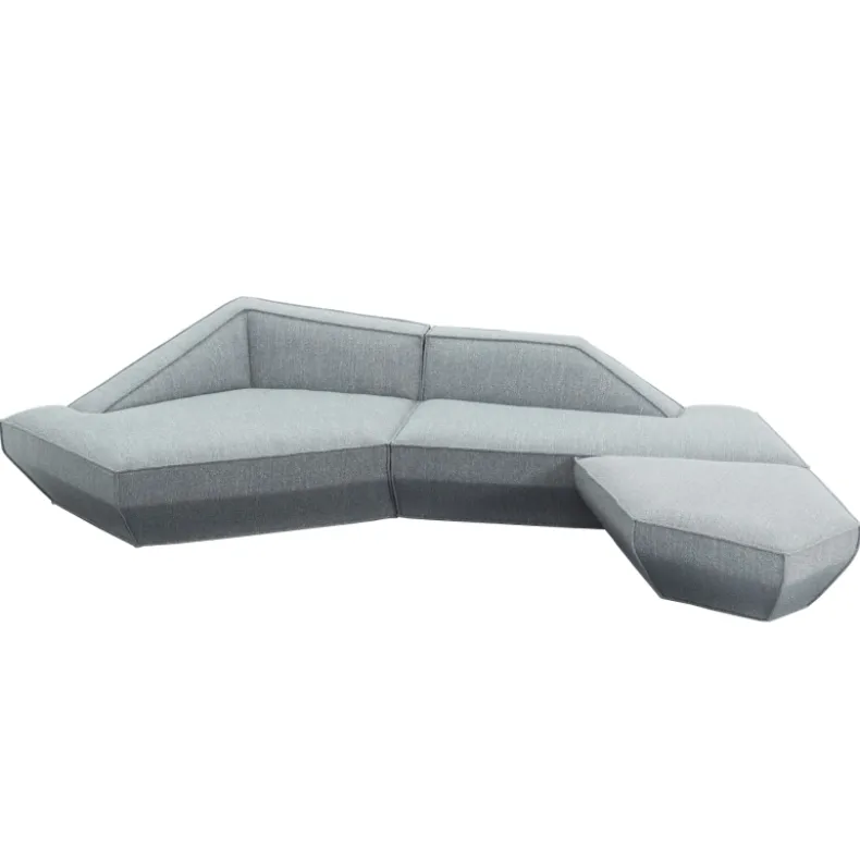 MOU-MOU Four Seater Corner Sofa w/ Ottoman| Fabric