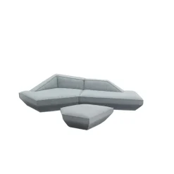 MOU-MOU Four Seater Corner Sofa w/ Ottoman| Fabric
