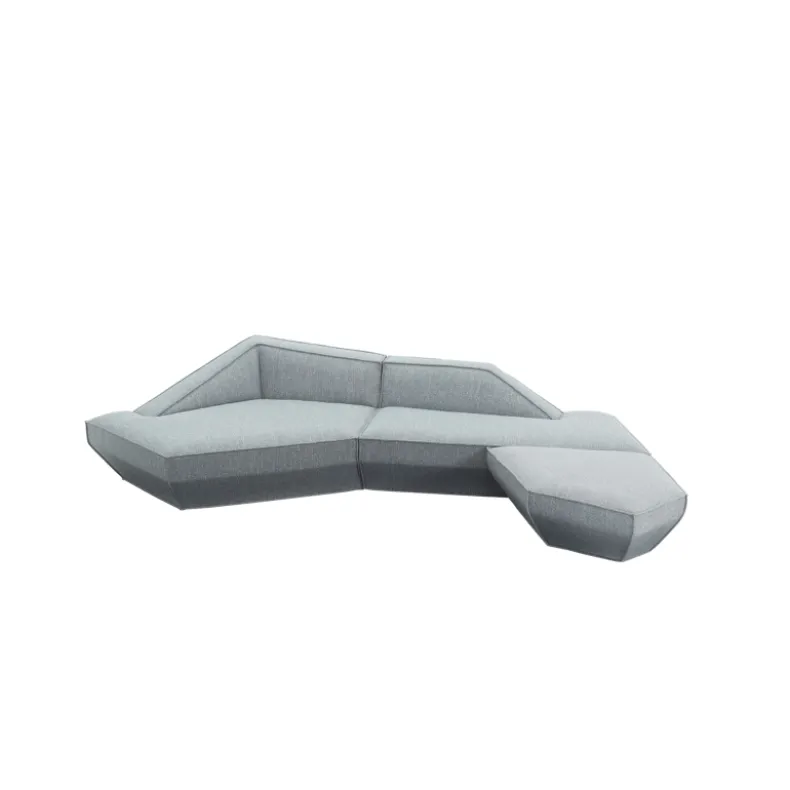 MOU-MOU Four Seater Corner Sofa w/ Ottoman| Fabric