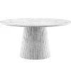 PAS-PAS Dining Table | Italian Carrara | Dia: 1.52M
