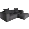 PE-PE Three Seater Sofa w/ Ottoman | Fabric