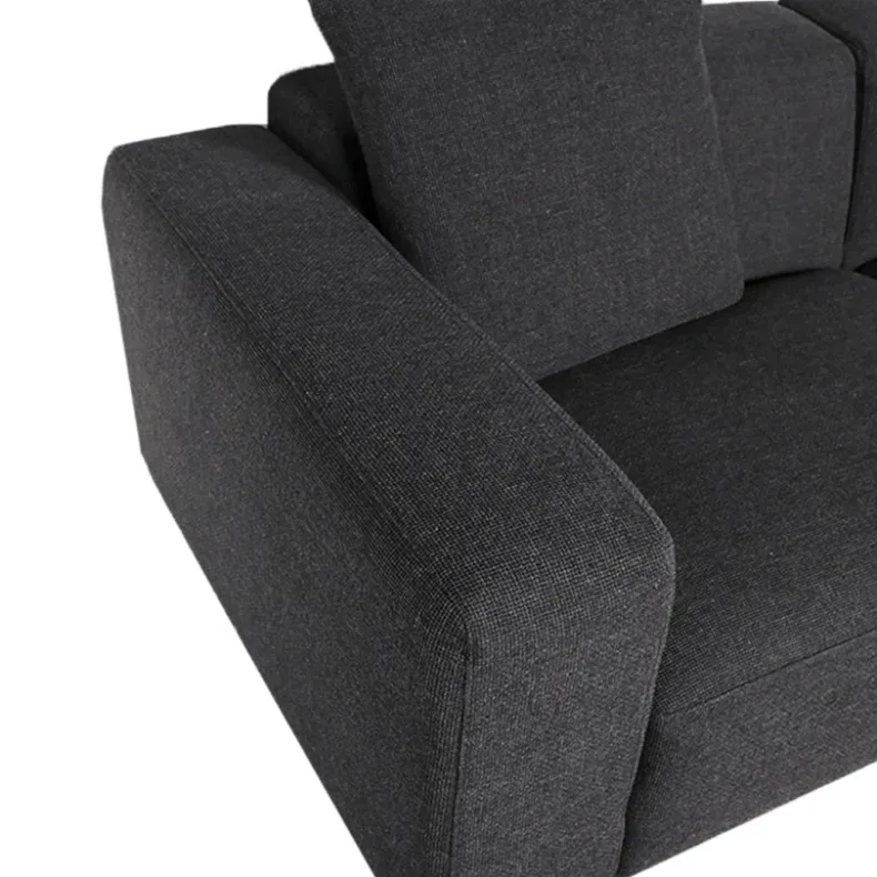 PE-PE Three Seater Sofa w/ Ottoman | Fabric