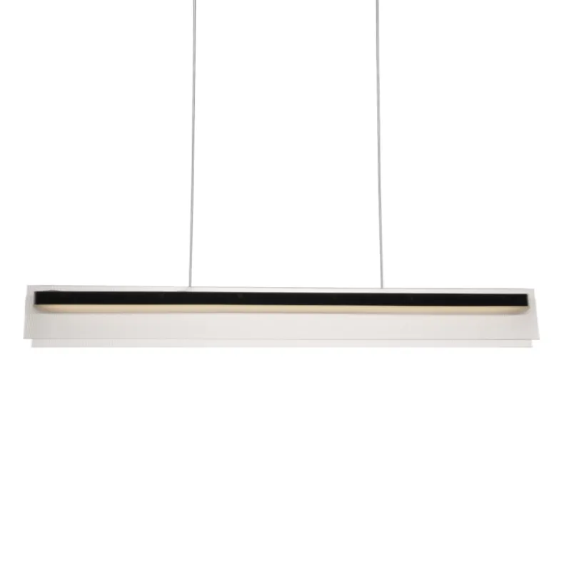 Transparent Double Ring Pendant Ceiling Light | Dia 700 MM
