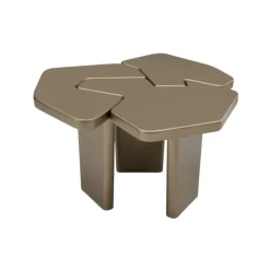 UZ-UZ Side Table | 785 x 770 mm | Travertine