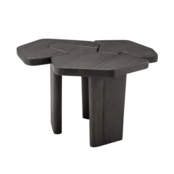 UZ-UZ Side Table | 785 x 770 mm | Travertine