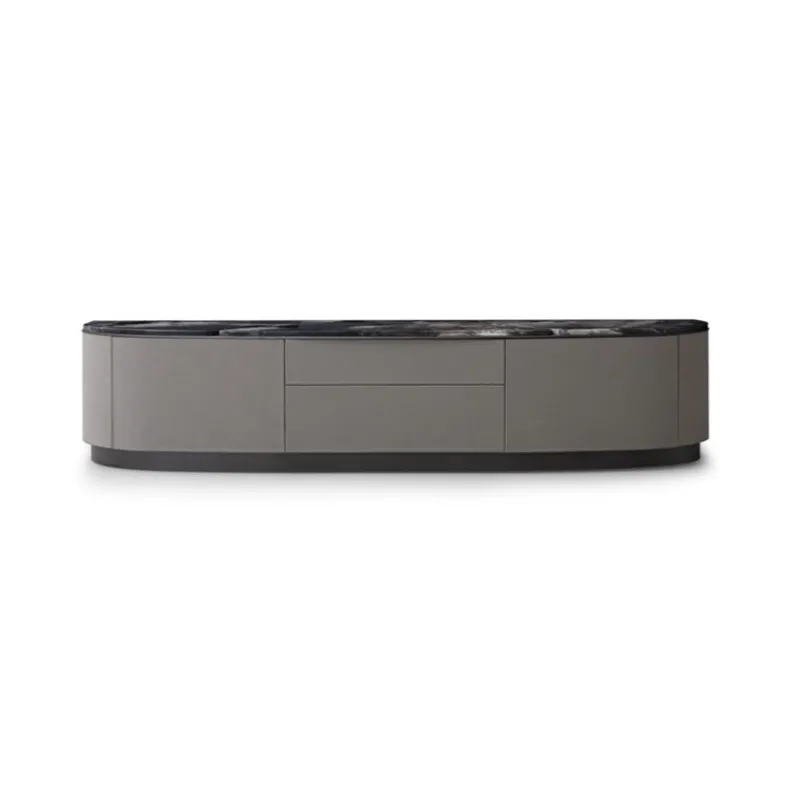 VED-VED TV Cabinet | Rose Gold Marble
