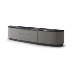 VED-VED TV Cabinet | Rose Gold Marble