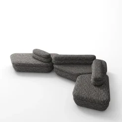 YAU-YAU Modular Sofa | Fabric | W: 3890 mm